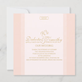 Invitación Rubor y Gold