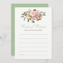 Rubor y Sage Baby Shower Advance para Mamá