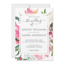 Ruby Pink Peony Boda Botánico Floral