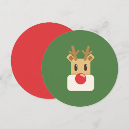 Invitación Rudolf el Reno de la Nariz Roja