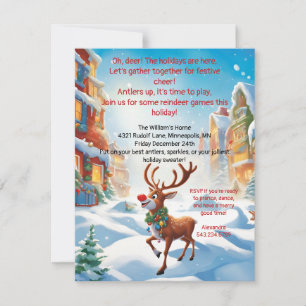Invitación Rudolph Fiesta