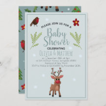 Rudolph Reindeer Baby Shower, Navidades más educad