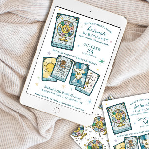 Invitación Rueda de la Fortuna Tarot Revelación de Género Bab