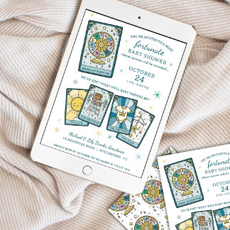 Invitación Rueda de la Fortuna Tarot Revelación de Género Bab