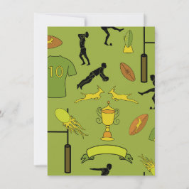 Invitación Rugby game are on Invitation