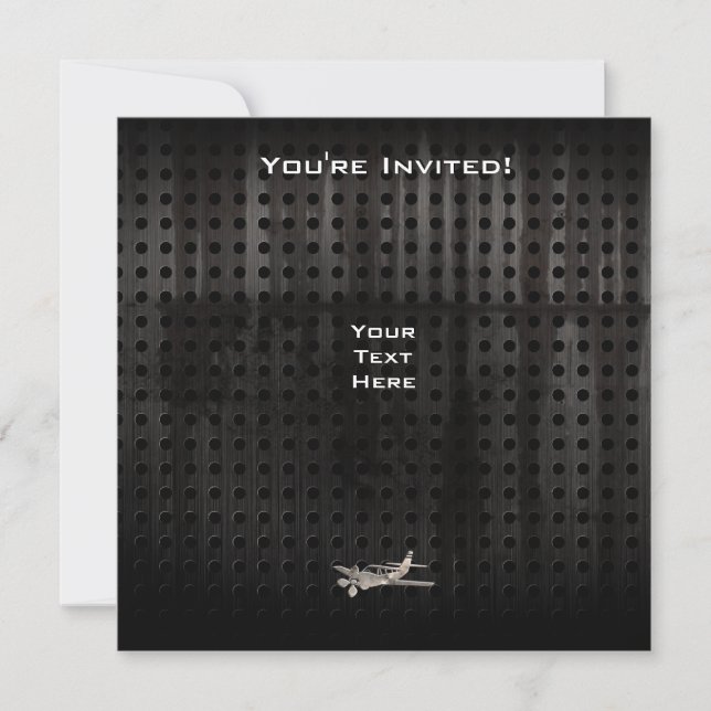 Invitación Rugged Plane (Anverso)