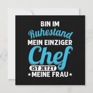 Invitación Ruhestand Rente 2020 Rentner Rentnerin Oma Opa Gro