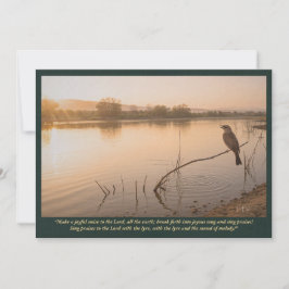 Invitación Ruiseñor al amanecer—Salmo 98:4–5 Arte Bíblico