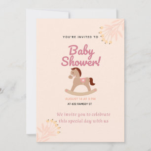 Invitación rusa a Baby Shower   Plantilla editable
