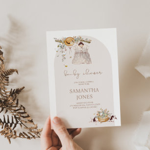 Invitación rusa de Boho a Baby Shower