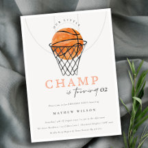 Rust Our Little Champ Basketball Any Age Birday