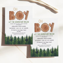Rustic Boy Woodland Baby Shower