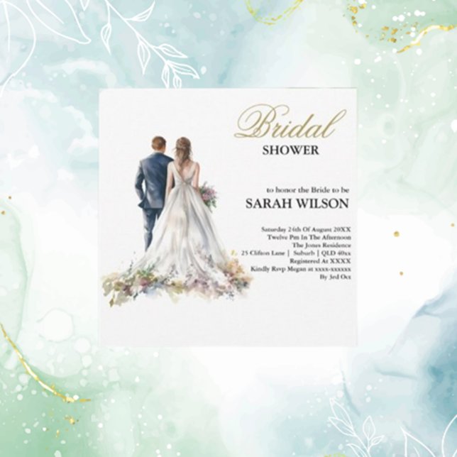 Invitación Rustic Classic Boho Floral Bridal Shower ( Celebrate love in style—order yours today!)