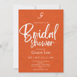 Invitación Rustic Denim Bridal Shower Invitation