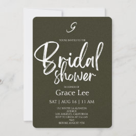 Invitación Rustic Denim Bridal Shower Invitation