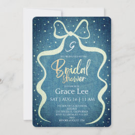 Invitación Rustic Denim Bridal Shower Invitation