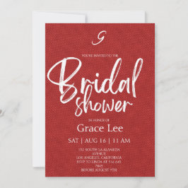 Invitación Rustic Denim Bridal Shower Invitation