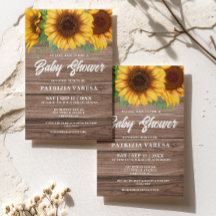 Rustic Fall Wooflower Baby Shower
