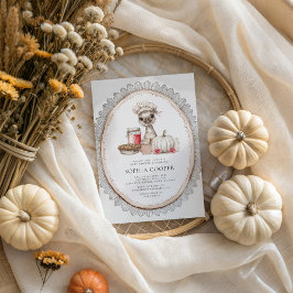 Invitación Rustic Farmhouse Fall Baby Shower