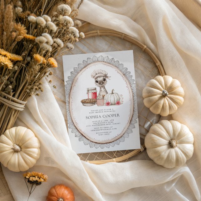 Invitación Rustic Farmhouse Fall Baby Shower (Subido por el creador)