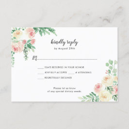 Invitación Rustic Floral String Lights boda buffet RSVP
