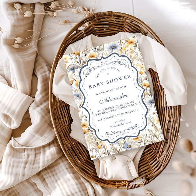 Invitación Rustic Golden Field Baby Shower (Subido por el creador)