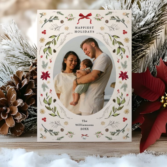 Invitación Rustic Grandmillenniall Holiday Photo Card (Rustic Grandmillenniall Holiday Photo Card
)