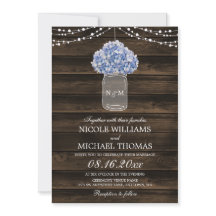 Rustic Hydrangea Mason Jar Barn Wood Boda
