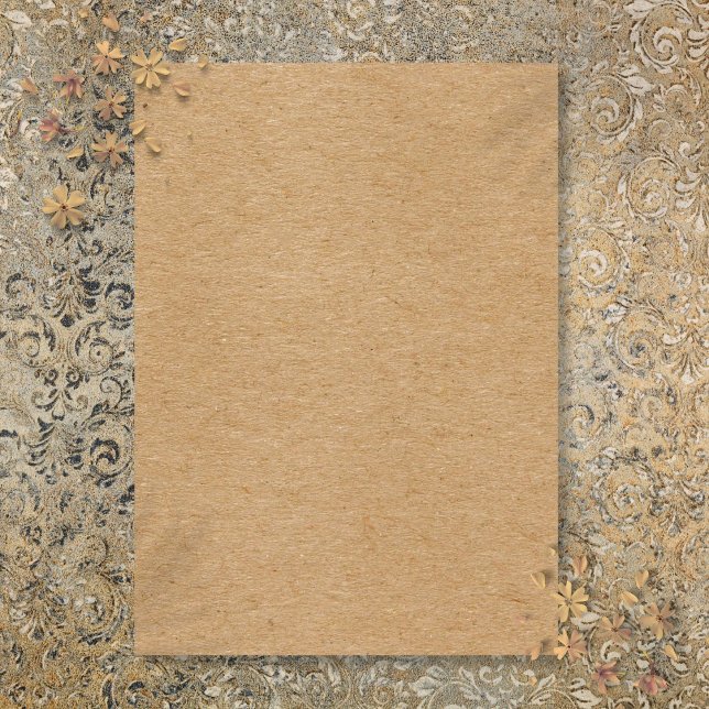 Invitación Rustic Kraft Simple Estilo Boho (Rustic Kraft Simple Stylish Boho Invitation)