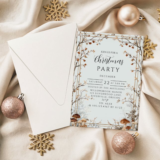 Invitación Rustic Nature-Inspired Holiday (Subido por el creador)