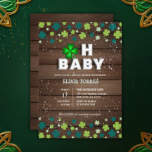 Rustic Oh Baby St. Patrick's Day Baby Shower