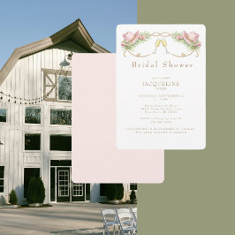 Invitación Rustic Pink Cowboy Hat Rustic Bridal Shower