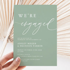 Invitación Rustic Sage Green