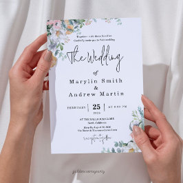 Invitación Rustic Terracotta and Orange Autumn Floral wedding