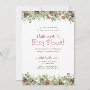 Invitación Rustic Vibrant Autumn Baby Shower