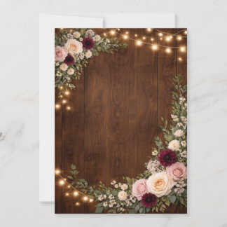 Invitación rustic wedding invitations 