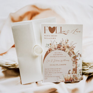 Invitación Rustic WildFlower Boho cae en la ducha de bebé