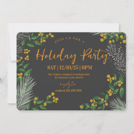 Invitación Rustic Winter Wonderland Holiday Party