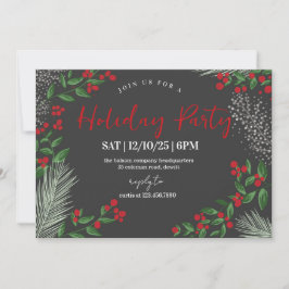 Invitación Rustic Winter Wonderland Holiday Party