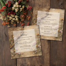 Rustic Wooden Bohemian Floral Wedding all in one 