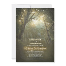 Rustic Woodland String ilumina a Trees Boda