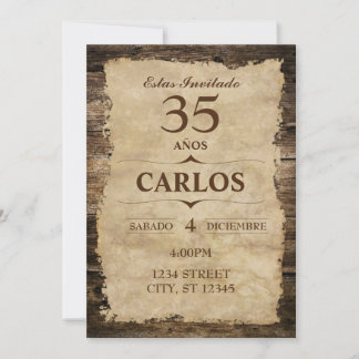 INVITACIÓN RÚSTICA