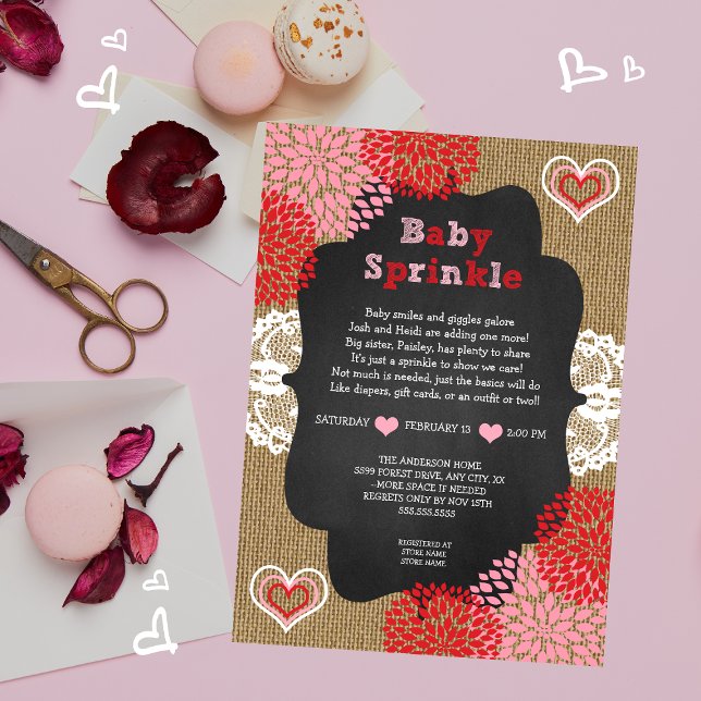 Invitación Rústica bienvenida de San Valentín invita a (Subido por el creador)