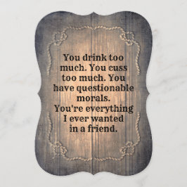 Invitación Rústica dama de honor / propuesta de dama de honor