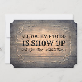 Invitación Rústica dama de honor / propuesta de dama de honor