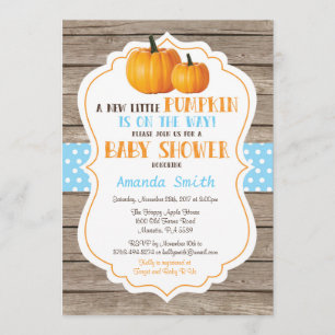 Invitación rústica de Baby Shower del muchacho de