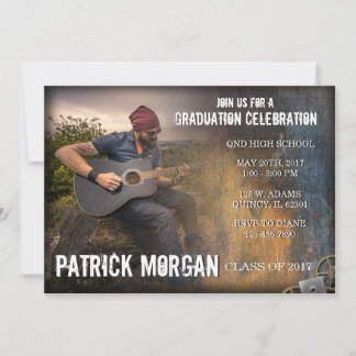 Invitación Rústica de Graduación