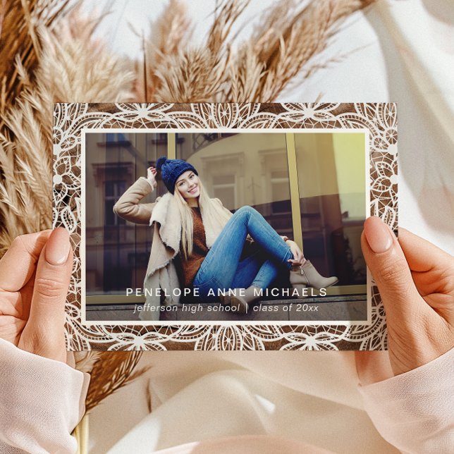 Invitación Rústica de Graduación de Fotografías de (Subido por el creador)