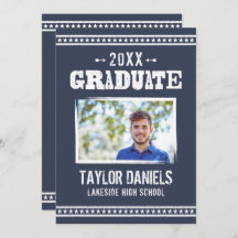 Invitación rústica de graduación en barbacoa | Col