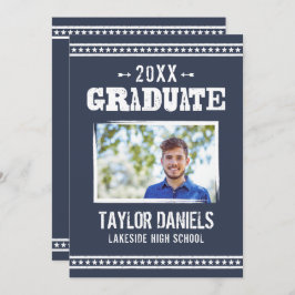 Invitación rústica de graduación en barbacoa | Col